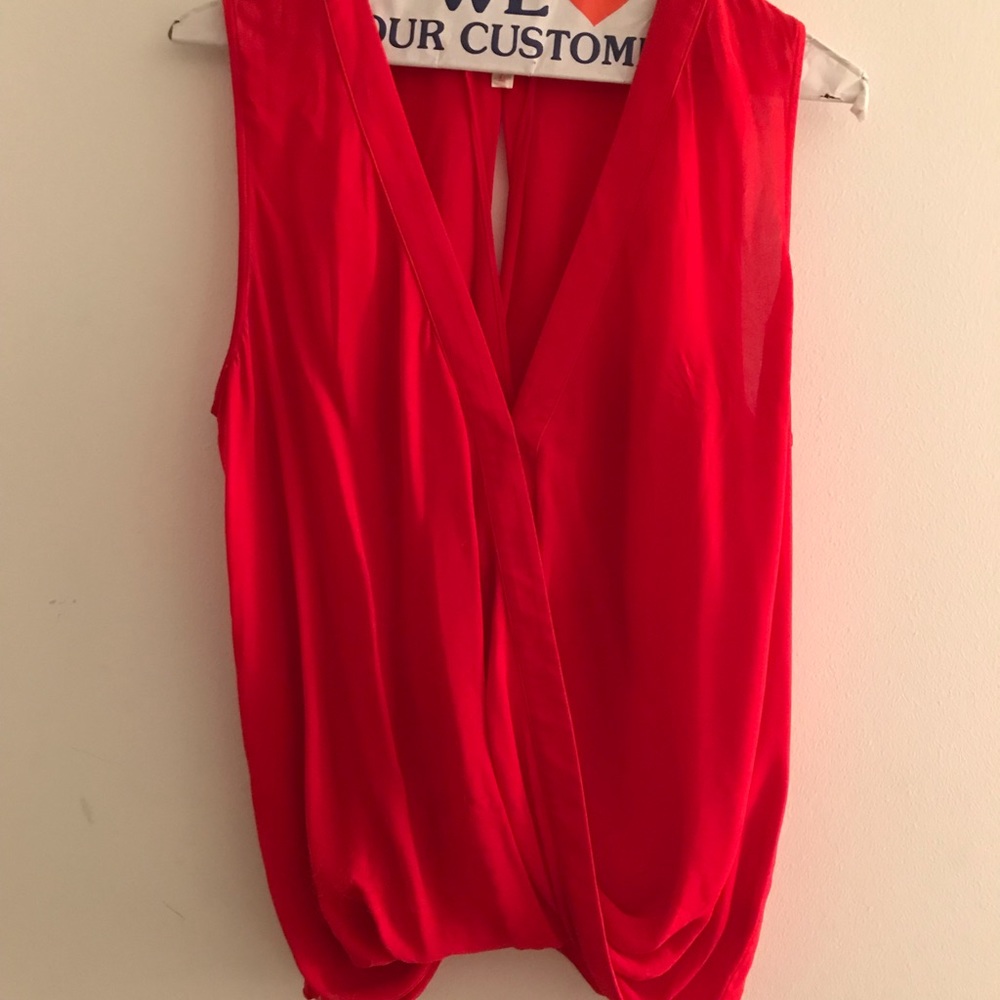 Red Parker Blouse